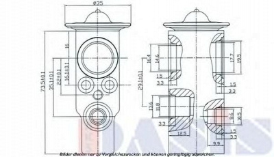 AKS DASIS 840092n -  Расширительный клапан, кондиционер